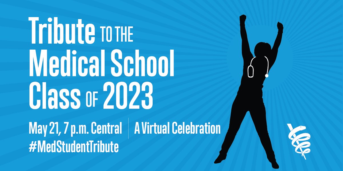 What do @RealDoctorMike, Dr. Anthony Fauci, @KBibbinsDomingo and @PeterHotez have in common? They're all coming together to honor the Class of 2023 during #OurAMA's #MedStudentTribute! Register and tune in tomorrow at 7 p.m. CT to join the celebration. spr.ly/6019OcQkF