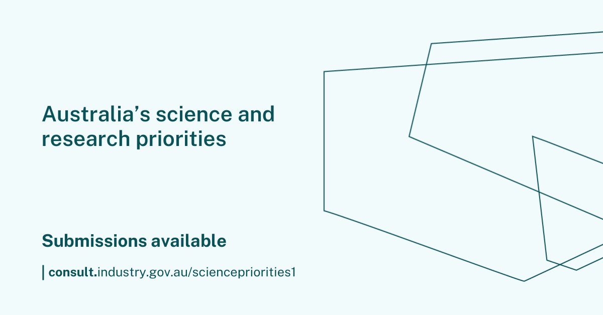 ScienceGovAu's tweet photo. Curious about the national conversation surrounding #AusScience? Submissions on what Australia’s #SciencePriorities and statement should address are now available.
Read what Australians had to say:
https://t.co/aQJKiSqpia https://t.co/o6v2xqsFAT