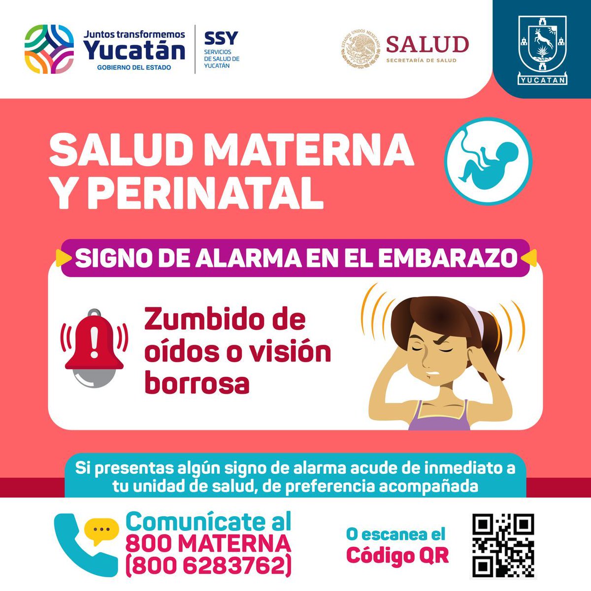 salud_yucatan's tweet photo. Recuerda que cuidar tu #SaludMaterna y Perinatal te ayudará a tener un #embarazado saludable. Si tienes dudas, comunícate al 800 MATERNA para una atención oportuna. https://t.co/GtGveCFq2p