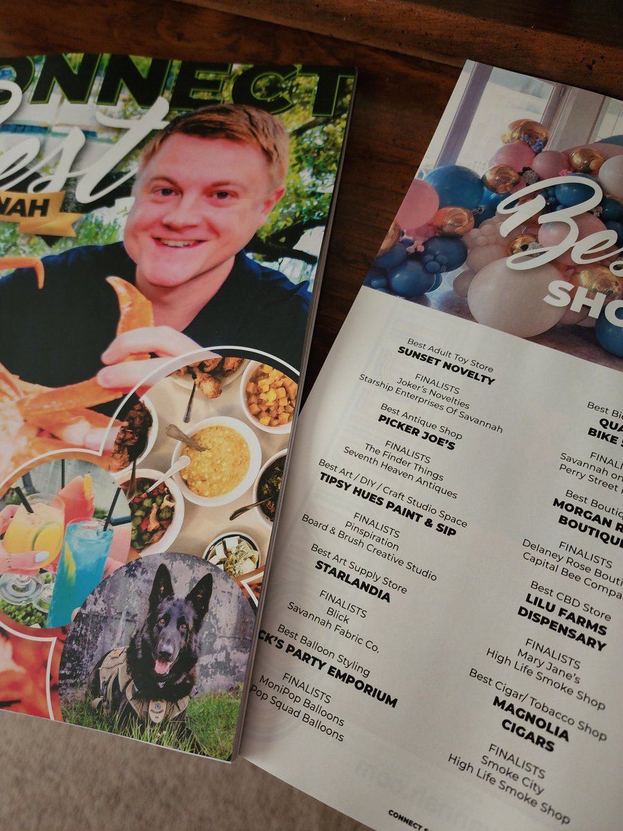 TipsyHues's tweet photo. It's here! The May '23 issue of Connect Savannah, and all the Best of Savannah winners have officially been announced!

Virtual publication: https://t.co/ApoghzzBsQ

#BestOfSavannah2023 #tipsyhues #paintandsip #savannahga https://t.co/5Y1Cg4ZGFI