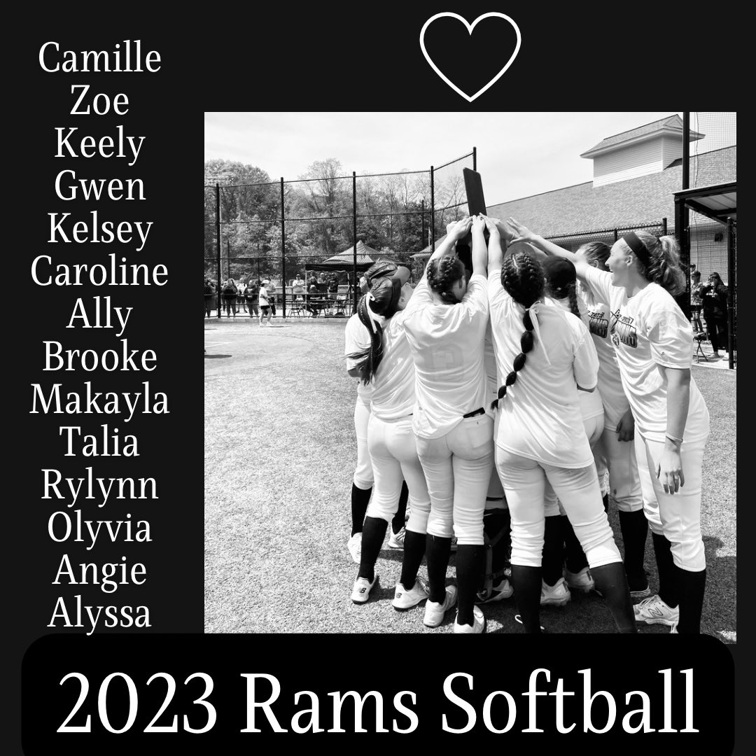 That’s a wrap on the 2023 season! Thank you to our seniors Camille, Zoe and Keely who left it better than they found it, and to the parents and friends who supported us along the way. #rollrams🐑 #ramssoftball2023 #togetherwearebetter #champions #weourseniors #onto2024