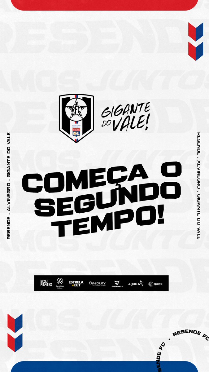 Resende_FC's tweet photo. #PORxRES | 0-1 | ⏰ | 2ºT | 00 min: AUTORIZA O ÁRBITRO! BOLA ROLANDO PRO SEGUNDO TEMPO DE PORTUGUESA-RJ E RESENDE!

VAMOS, RESENDUDO!!!!

#BrasileirãoSérieD #GiganteDoVale #UmaNovaEra https://t.co/MeZVmfK6vG