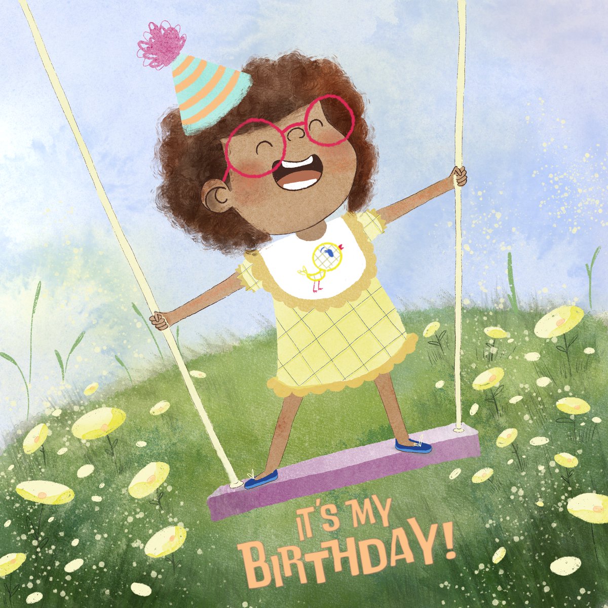 Happy Bday to me!! When I was a little kid, I used to wear this cute little yellow dress everywhere. I thought what a great way to celebrate this day than wearing my "pollito" dress again. 

#kidlit #kidlitart #illustrator