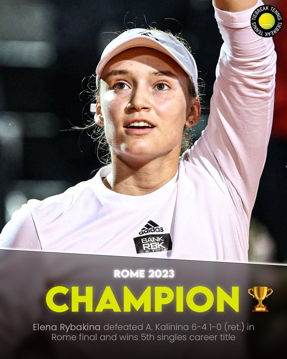 ELENA RYBAKINA – QUEEN OF ROME 👑

#elenarybakina #rybakina #champion #wta #wtatour #tennis #ibi23 #tennis #rome