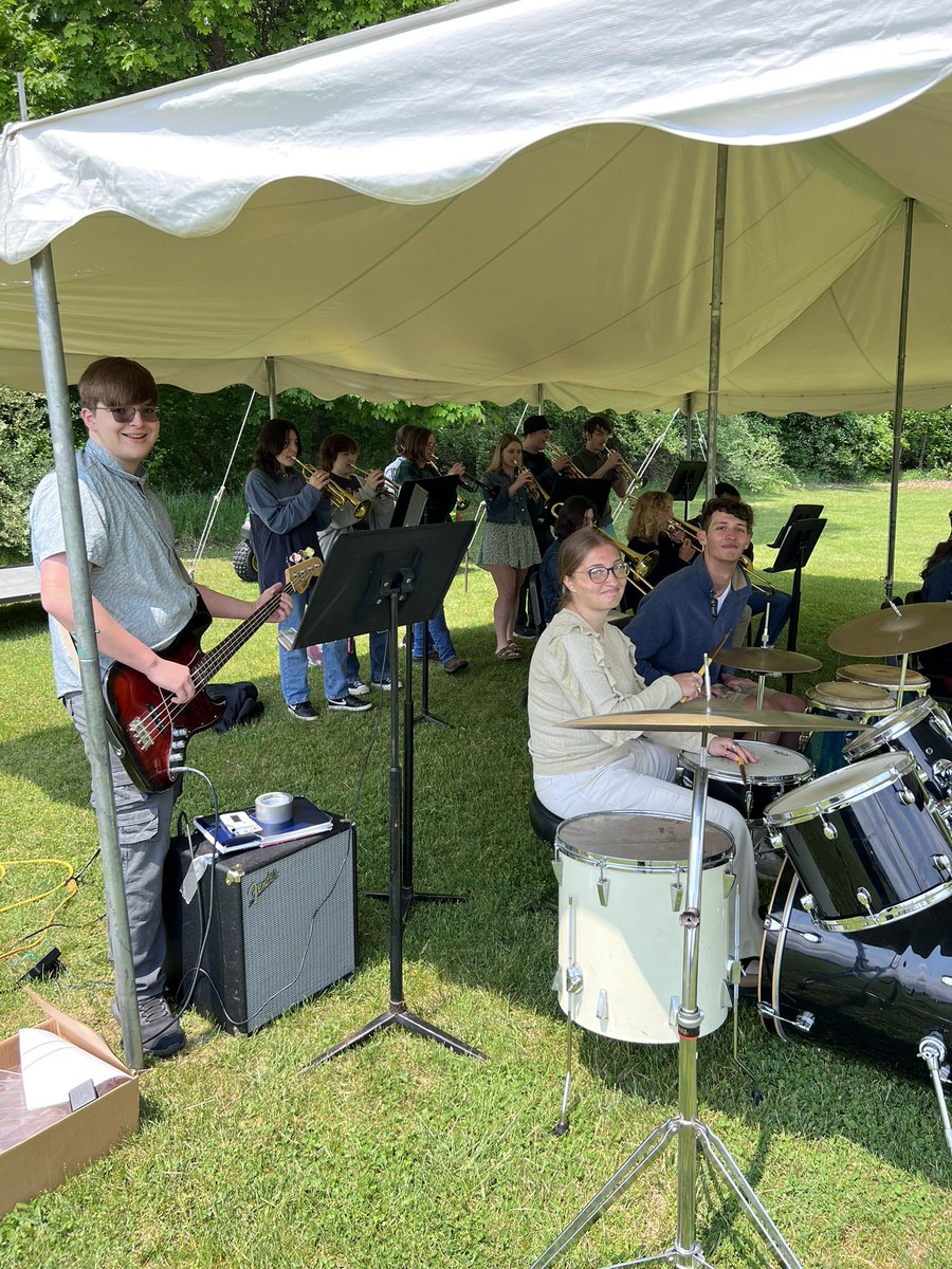 The Jazz Band had a great performance today for their fundraiser!