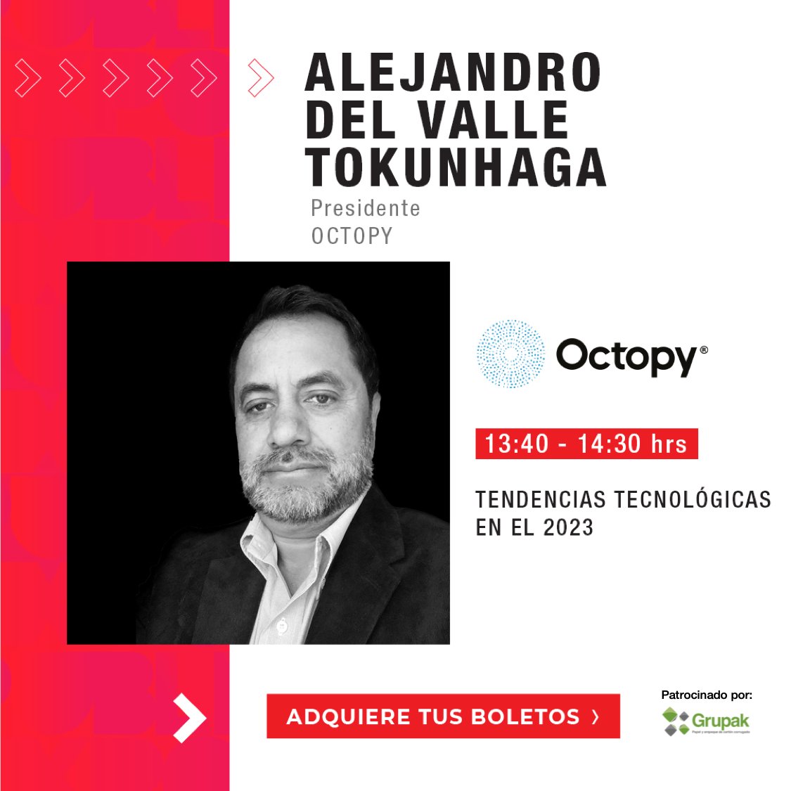 EXPOPUBLICITAS_'s tweet image. #Octybot, el 1er. robot conferencista hecho en México por @octopytech, junto con Alejandro Del Valle, te platicarán en #PublicitasTalks sobre los límites de la inteligencia artificial. ¡Últimos lugares! expopublicitas.com/boletos/ #AI #CEO #CMO #publicidad #marketing #AdTech #MarTech
