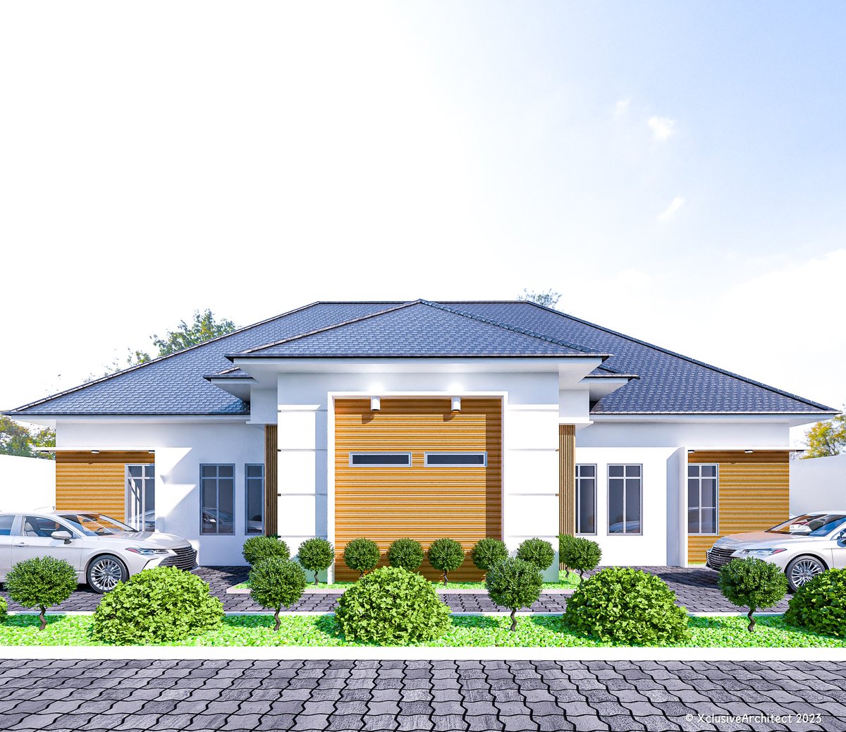 A residential semi detached project,
Designed and rendered by XclusiveArchitect
Software used Revit and Vray 6 for Revit.
Minimalist and simplicity combined...
#xclusivearchitect 
#architecture 
 #vray 
#revit 
#viral