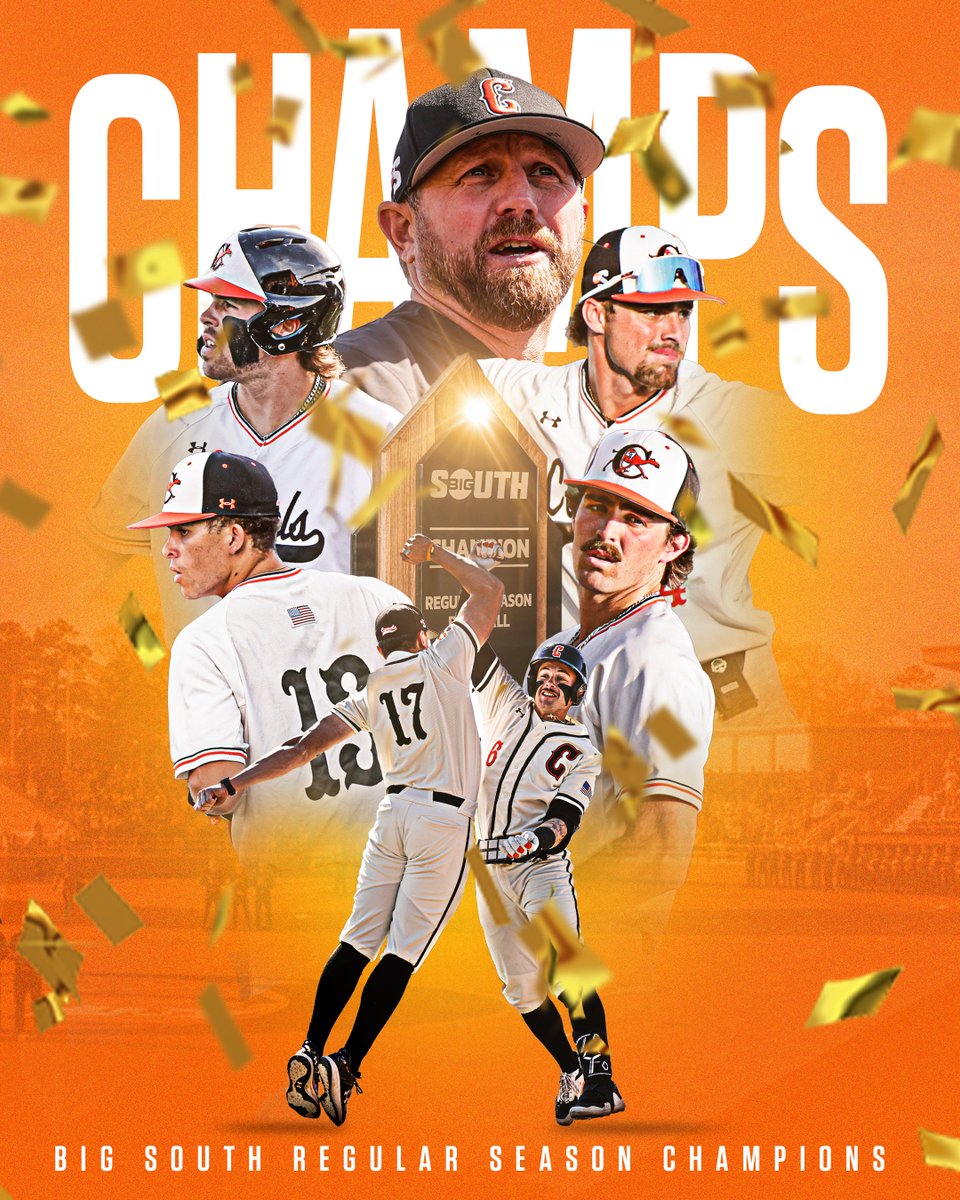 𝐅𝐈𝐕𝐄 𝐈𝐍 𝐀 𝐑𝐎𝐖 🏆🏆🏆🏆🏆

Campbell is the 2023 Big South Regular Season Champion!

#RDH