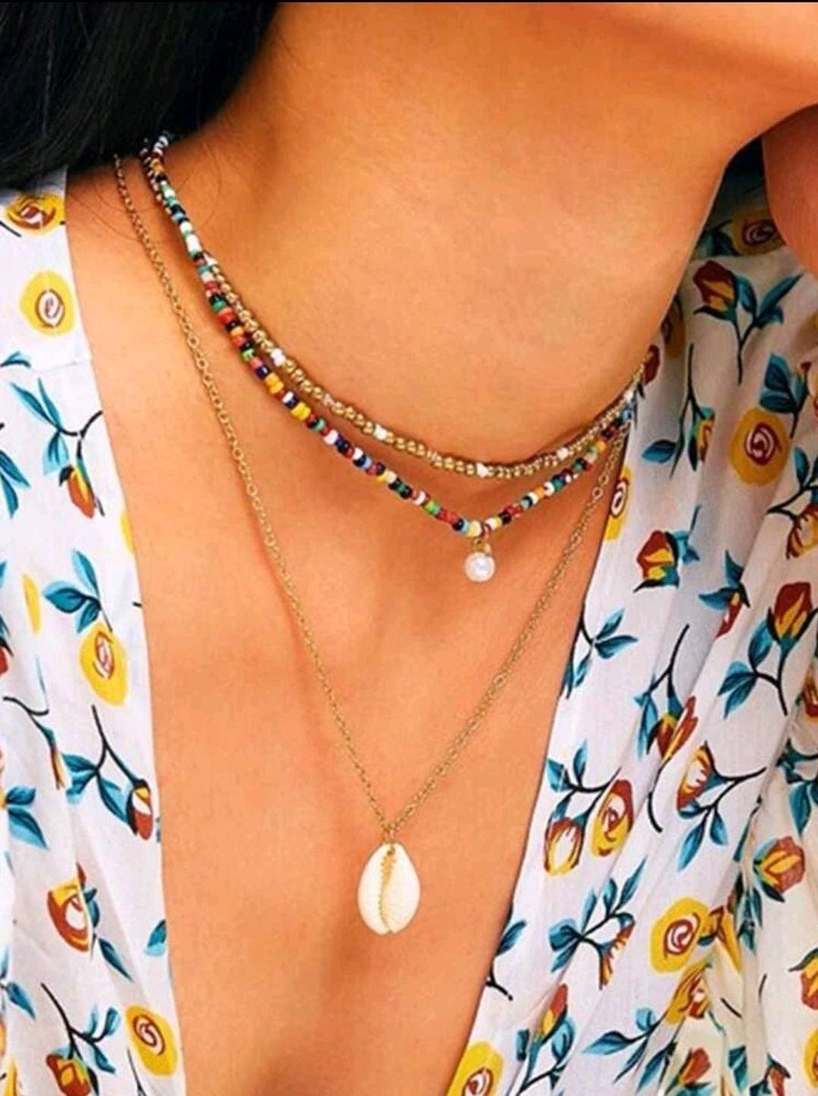 #etsy shop: 
Necklace - Triple layer beaded

#etsyukseller #necklaces #layerednecklace #bohonecklace #beadnecklaces #giftsforher #mothersdaygift #valentinesgift #femalesecretsantagift #quirkycreationsni  etsy.me/3Otr6PX