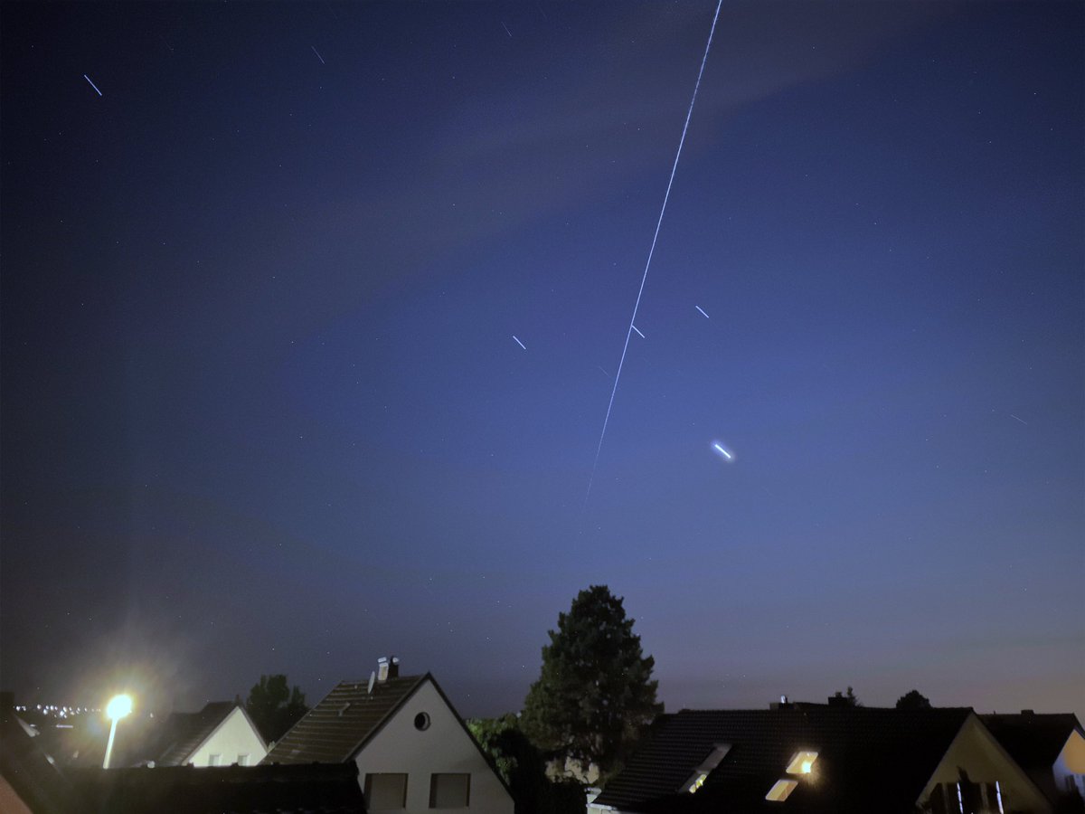 popipaan's tweet photo. Nochmal die #ISS über #Uedorf am Abend. https://t.co/n9YWI7K1ww