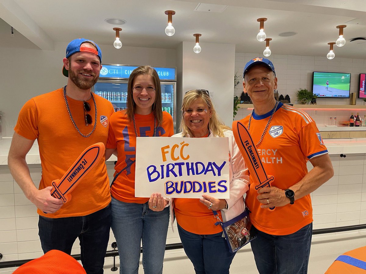 billbadknees's tweet photo. Birthday Buddies are in the House Go @fccincinnati beat those crew https://t.co/yDb9PXNsA6