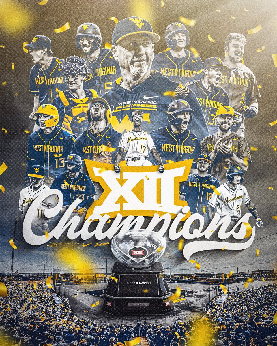 The 2023 Mountaineers will forever be the Big 12 Champions, the first in program history!

Plenty accomplished so far this season with more still to come!

#HailWV