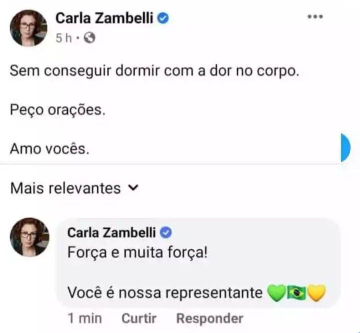 Isso que é amor próprio, usar a própria conta Fake para "se auto desejar" melhoras😂😂😂😂