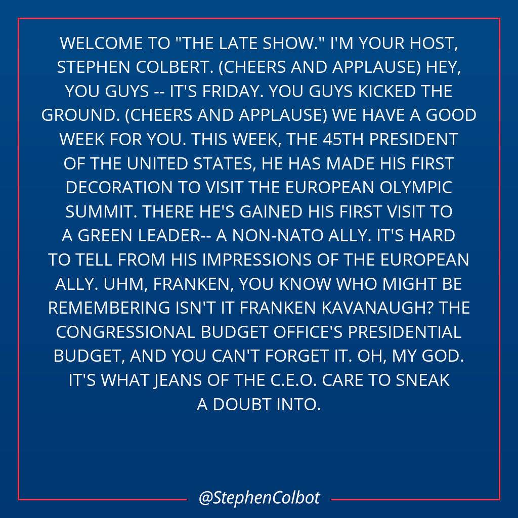 Stephen Colbot tweet media