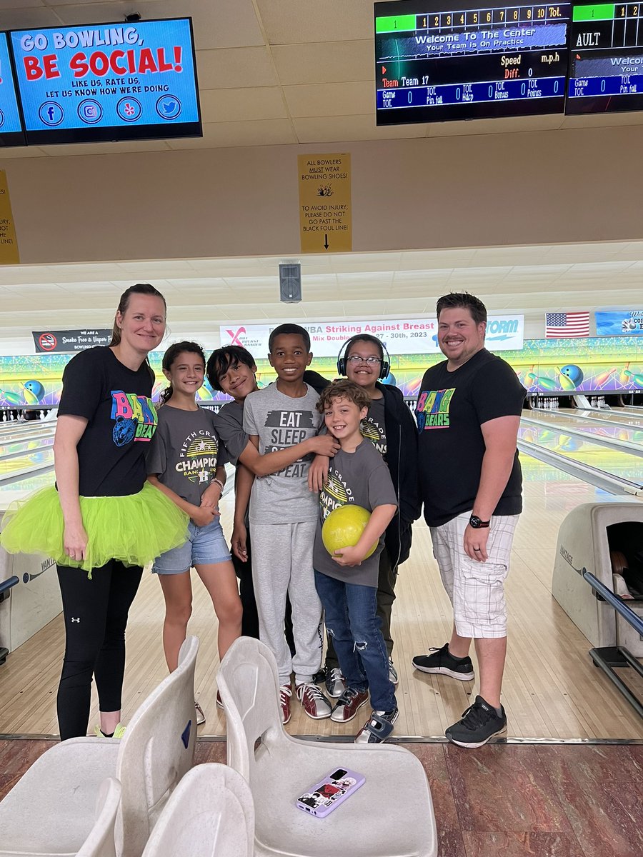 Our 5th graders got 3rd place at the Strike It Out Bowling Tournament today! Way to go! I’m so proud of how much they improved! 
<a href="/MichelleChatag2/">Michelle Chatagnier</a> <a href="/KaylaKMouton/">Kayla Mouton</a> 
<a href="/susan_bolado/">Susan L. Bolado</a> <a href="/susan_bolado/">Susan L. Bolado</a>