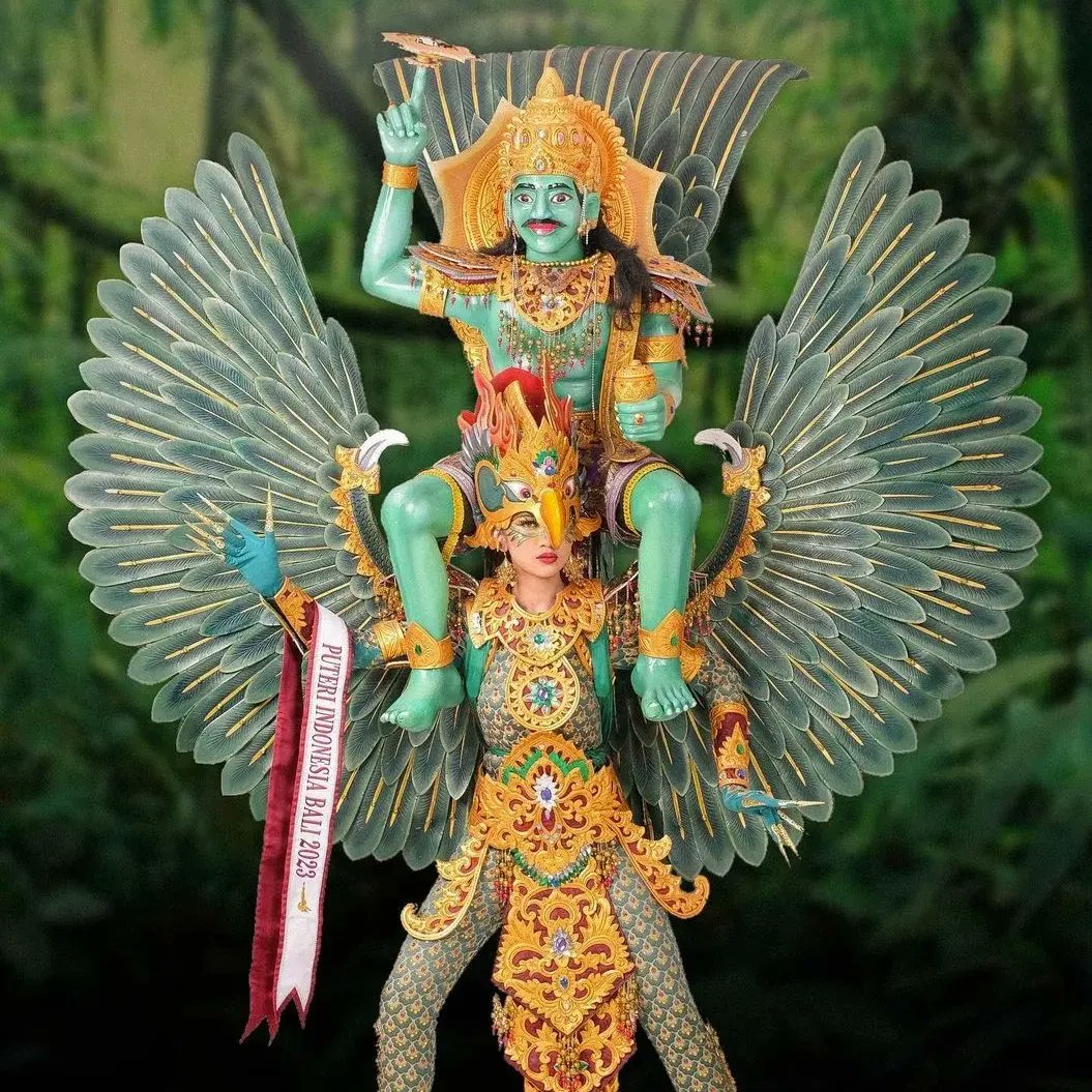 Haru & rasa Bangga..
National Costume 
'YHE POWER OF GARUDA WISNU KENCANA'.. designer : GEDE YUDI,terpilih mjd THE BEST TRADITIONAL COSTUME dlm Putri Indonesia 2023..🙏😇❤🇮🇩.

 #ypi #putriindonesia2023 #designerindonesia #designerinternational #nationalcostume