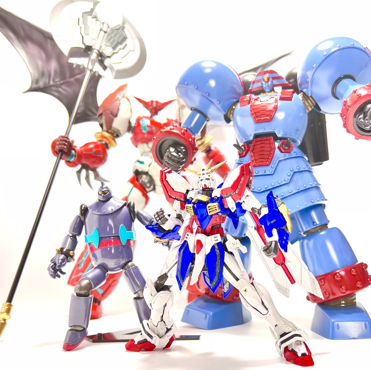 robot mecha no humans axe weapon wings holding axe  illustration images
