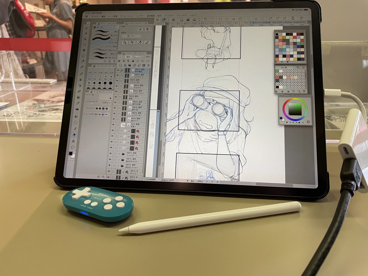 本日もマンガミュージアムで実演していきます！
ご飯を食べたあとなので眠気がヤヴァイ🤤今日もモリモリ描いていきます！ https://t.co/SoNuu2TJk9