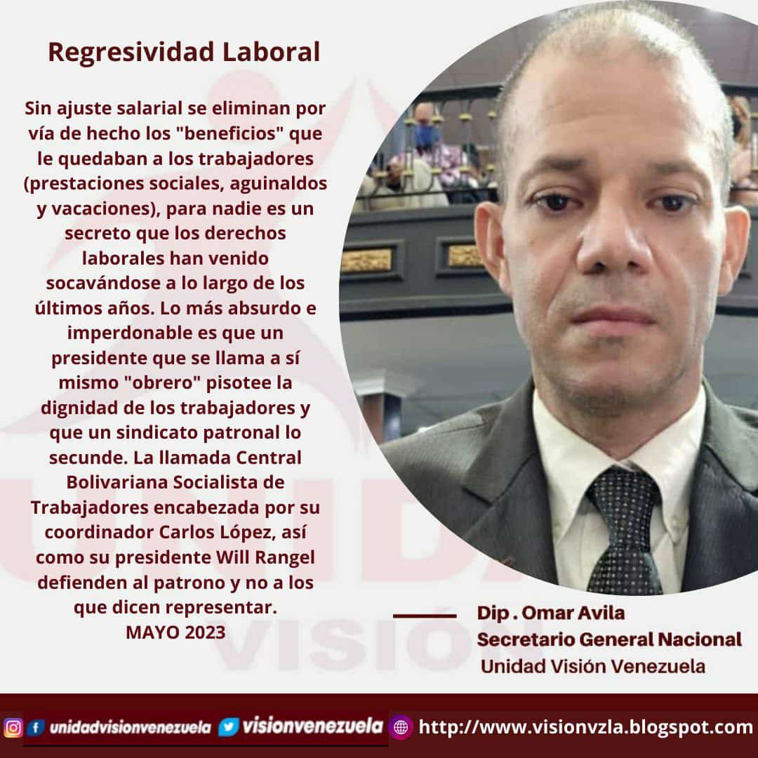 #OmarÁvila ' Sin ajuste salarial se eliminan por vía de hecho los 'beneficios' que les quedaba a  los trabajadores'. Entérate leyendo el texto completo que es de gran interés para todos. #SalariosDignos #SalariosJustos . #FelizNoche #20DeMayo2023 .