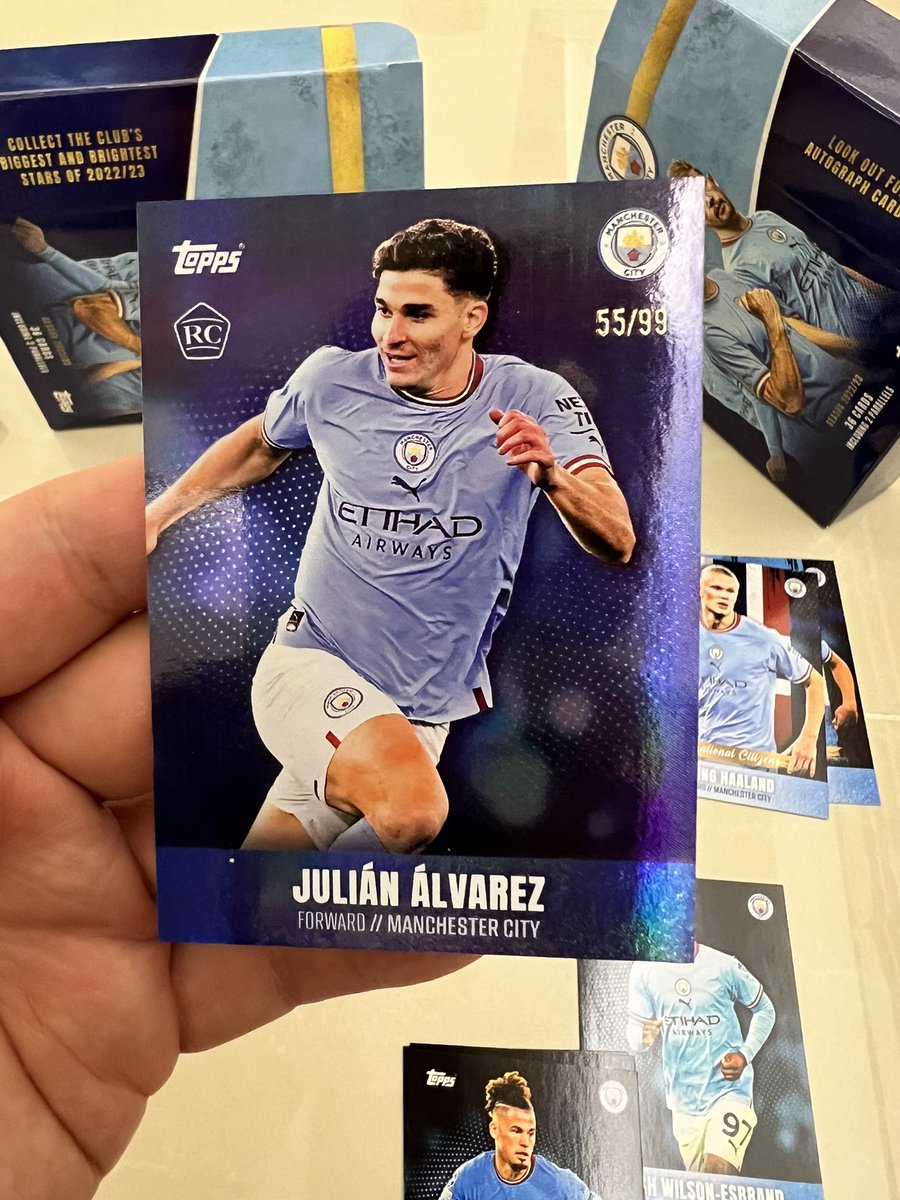 FUTball_SINDO's tweet photo. Julian alvarez rookie card 55/99 https://t.co/NBdOWHAaLS