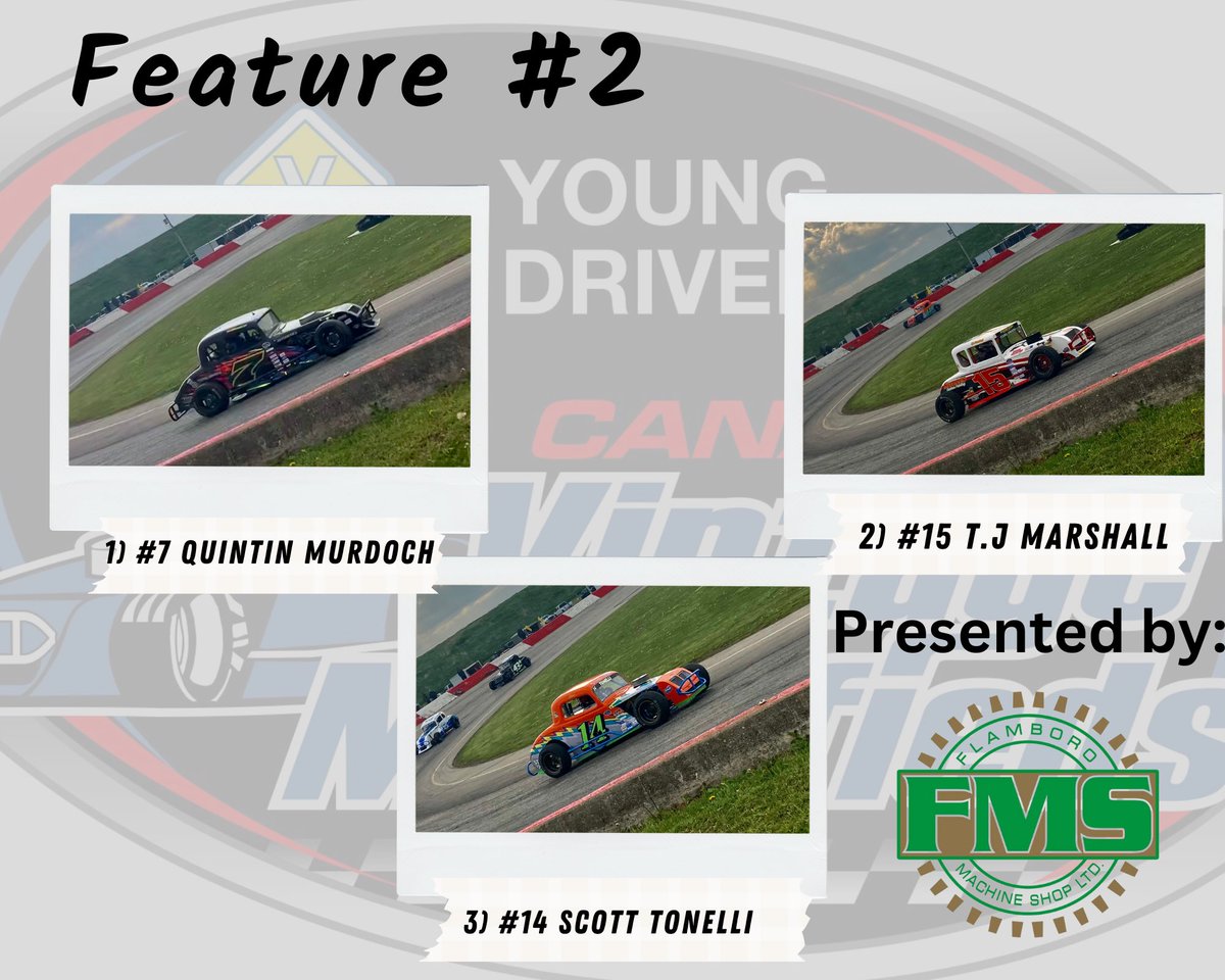 Your Top-3 finishers from Feature #2

1) #7 Quintin Murdoch
2) #15 T.j. Marshall
3) #14 Scott Tonelli
