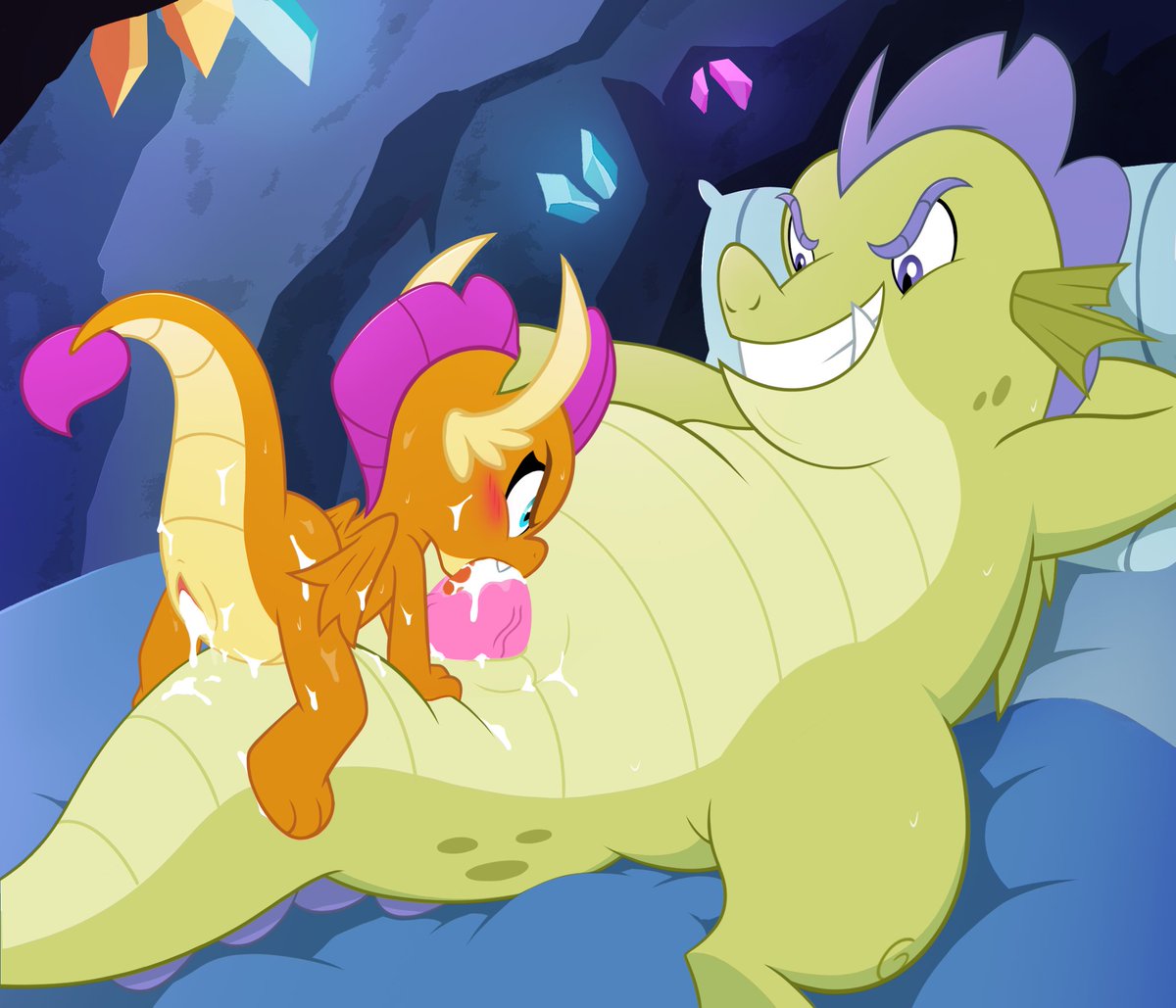 DancingSoot's tweet photo. Lewds of Smolder from MLP. I tried to emulate the show's art syle for these ones. https://t.co/L3kCD12n6B