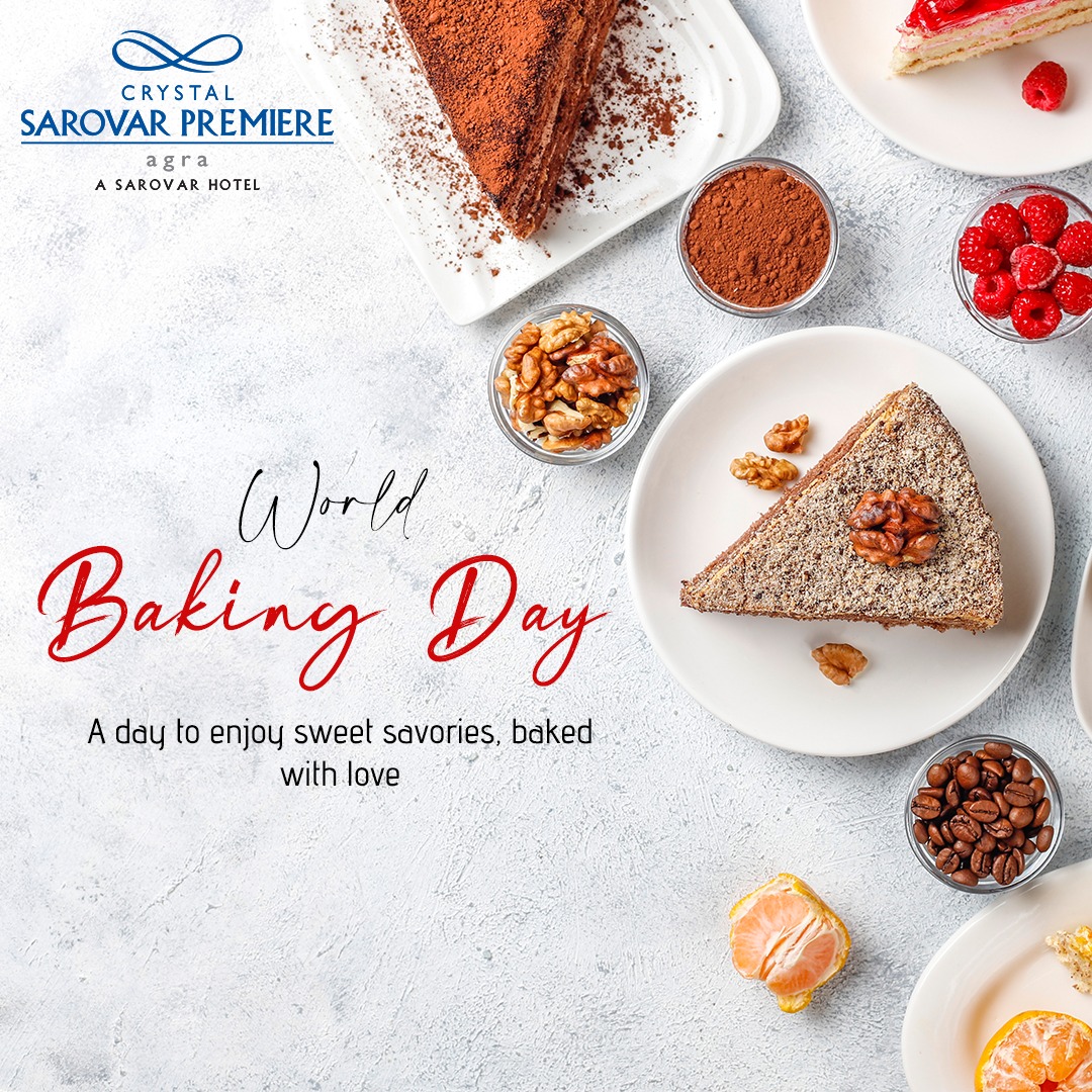 CrystalSarovar's tweet photo. It's time to celebrate the joy of baking and share the love through your delicious treats.

World Baking Day!

#CrystalSarovarPremiere #Agra #HotelsInAgra #SarovarHotels #WorldBakingDay #WorldBakingDay2023 https://t.co/uD7eH0YUiA