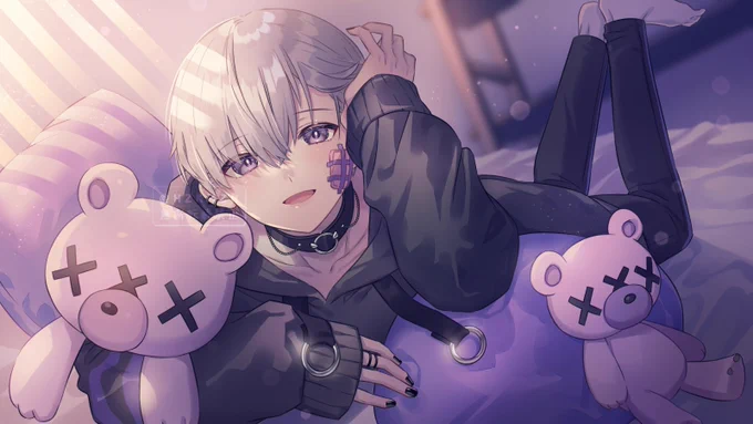 宵闇しろはさん()の一枚絵描かせていただいてました!よろしくお願い致します～! 初配信おめでとうございます