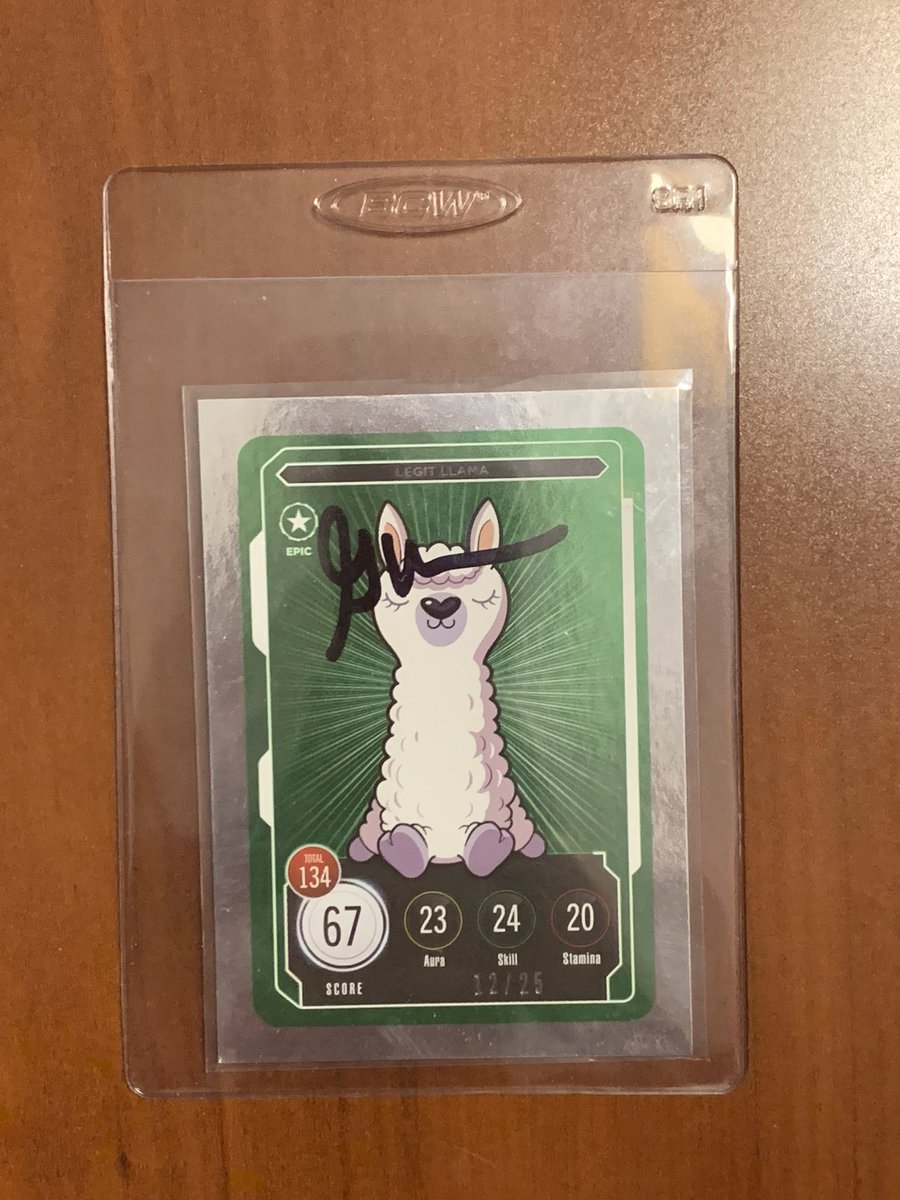 Pulled an epic llama and got it signed by <a href="/garyvee/">Gary Vaynerchuk</a>!!

And as Gary said… it’s not all about blockchain &amp; NFTs but also about life and creativity!

Greatful for <a href="/veecon/">VeeCon</a> this year, hope to see you all back next year!
#VeeCon2023