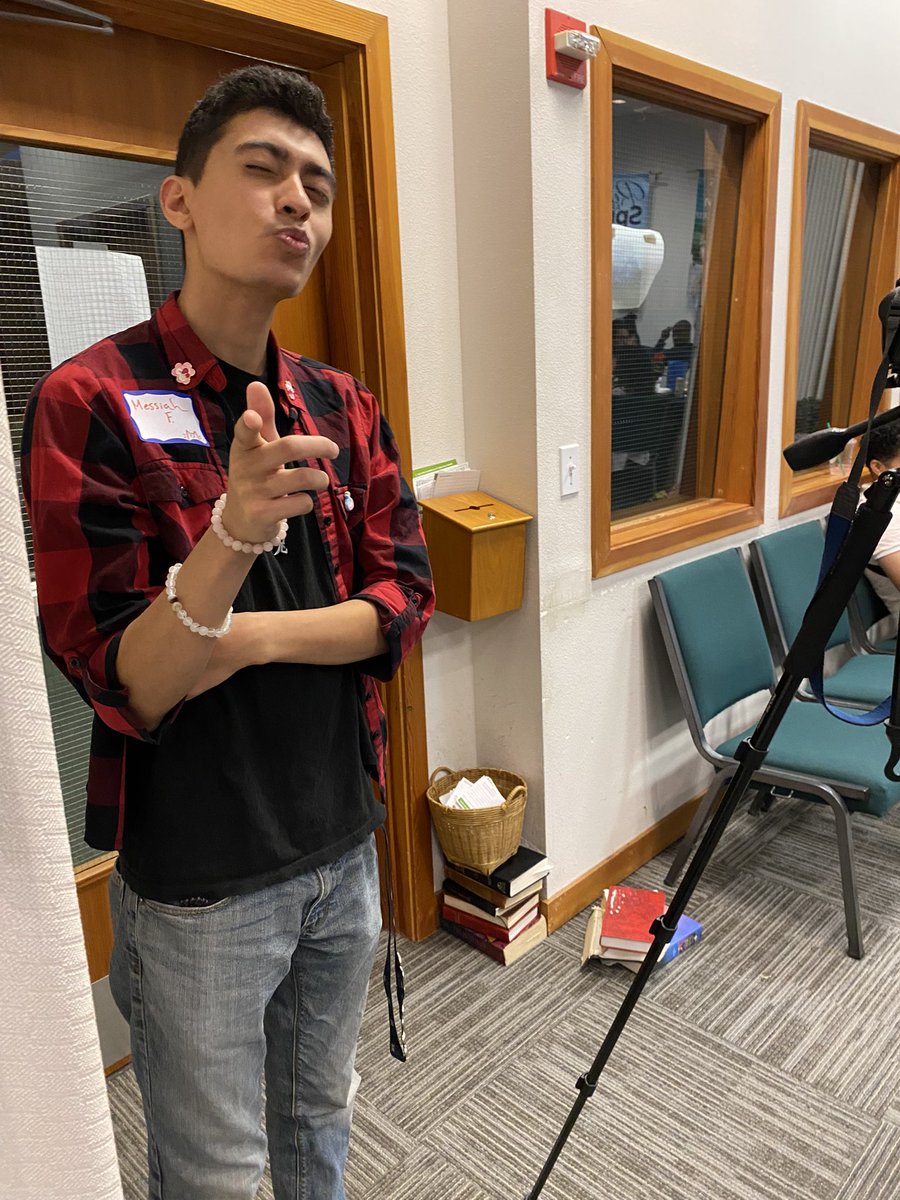 FN_JConyers's tweet photo. Here we have Samuel and Messiah, who have been working FreedomNet, taking photos and recording our grand event today! #SetTheRecordStraight #RainierBeach #RBACStageCrew #ECBF #RBAC #RBAC1stAFE https://t.co/xv1DWVOZzQ
