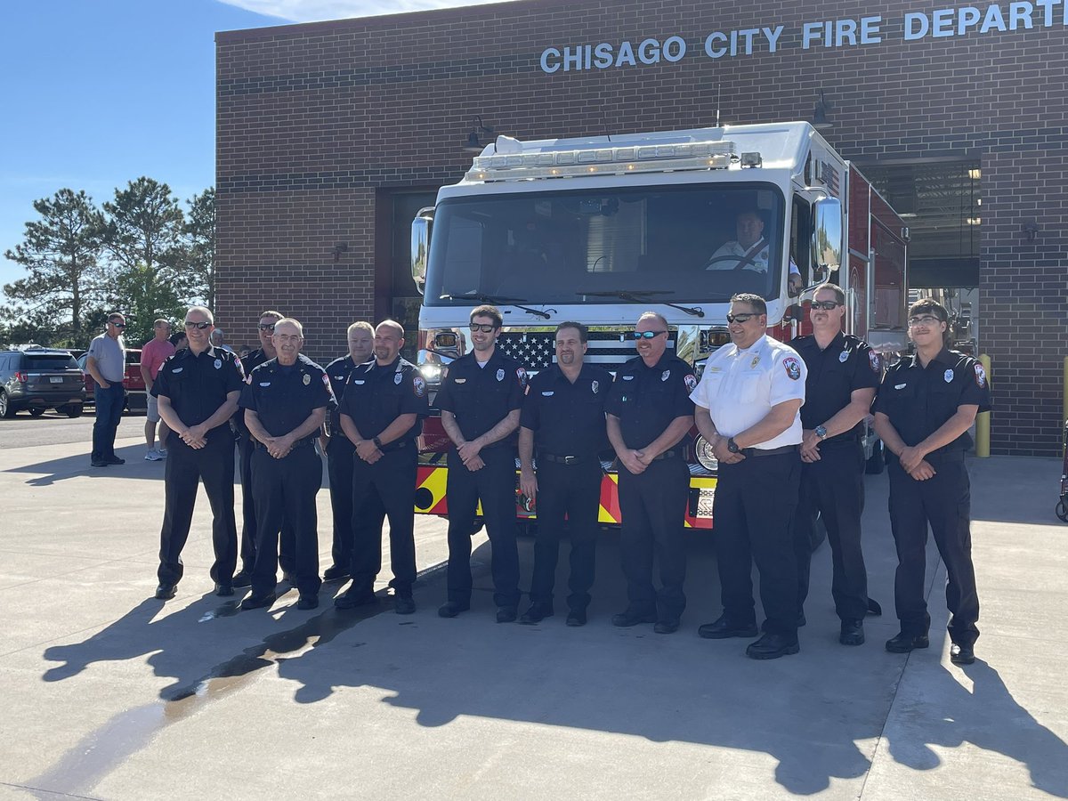 SheriffThyen's tweet photo. Congratulations Chisago City Fire Department on the Official Push In of your new Engine #12 https://t.co/YD4hZs0yXI