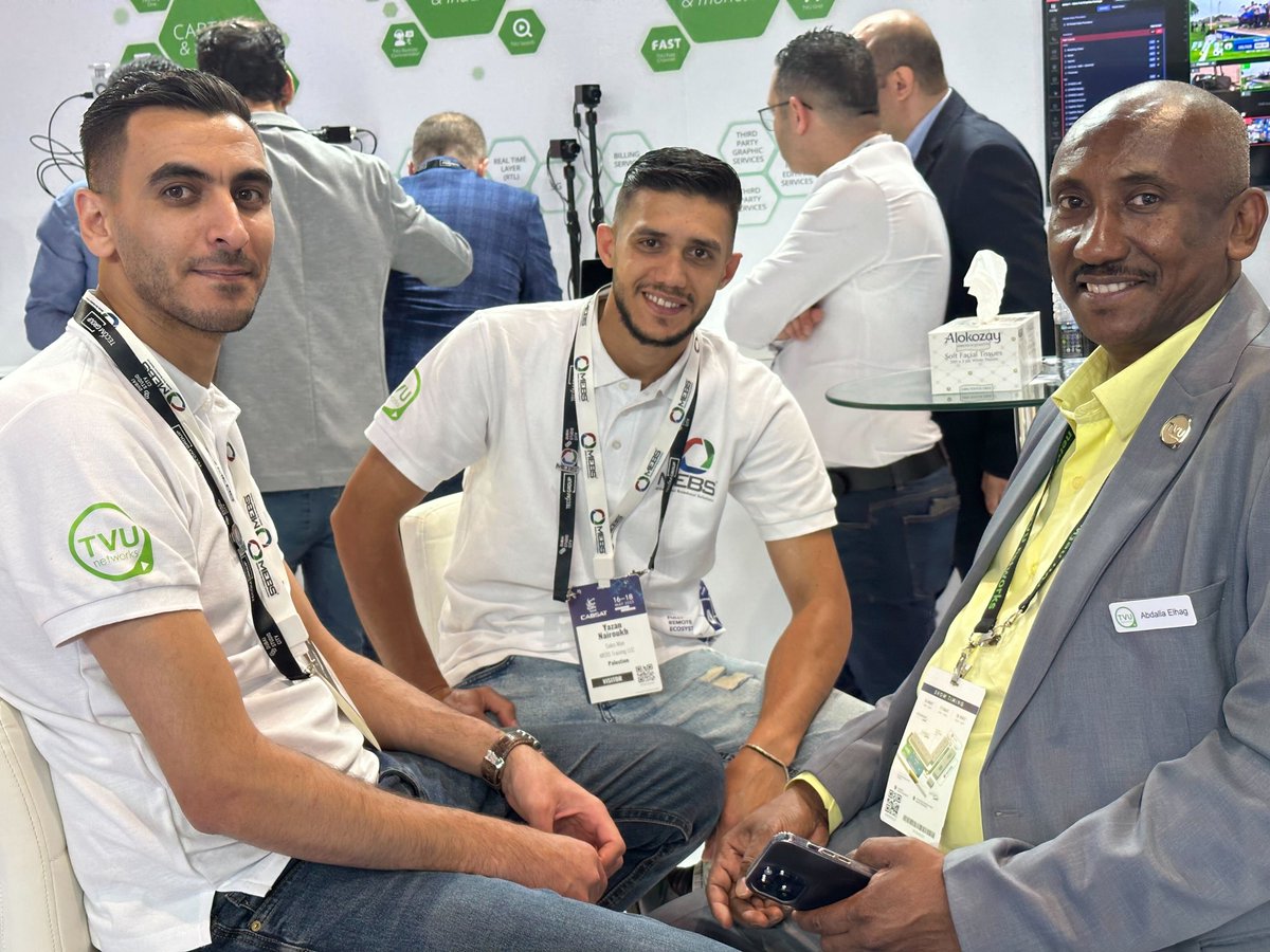 TVUNetworks's tweet image. Still buzzing from the energy of #CABSAT2023! We are already missing the vibrancy of the event and the quality time spent with our amazing partners. Those unforgettable conversations, engaging demos, and shared visions for the future made it a truly special gathering.