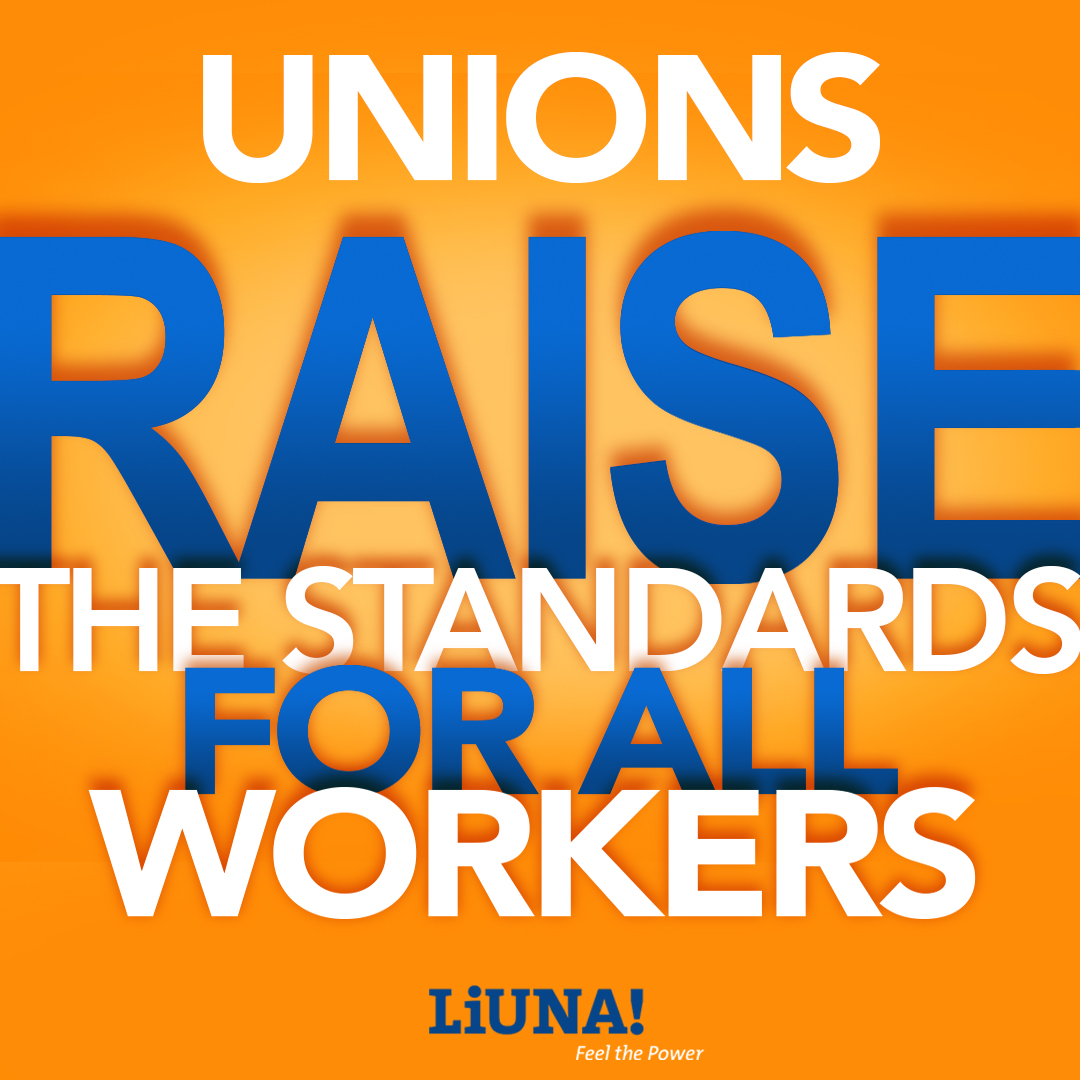 #Unionization boosts pay, improves benefits & gives workers more control over their livelihoods.

The facts are certain, unions raise the standards for all workers.

#UnionsForAll #UnionYes #WorkersRights #Safety #HealthCareBenefits #Pension #Union #LIUNA #FeelThePower