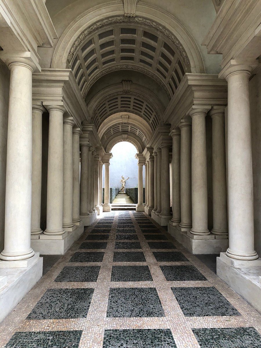 Galleria Spada, Rome. This is an example of forced perspective by the ...