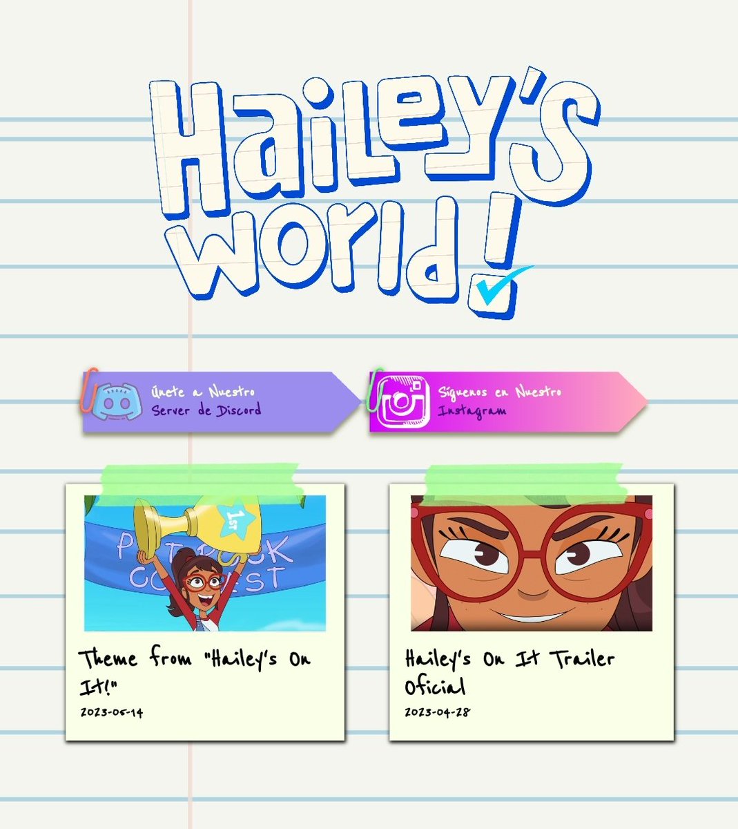 HaileyWorldSite's tweet photo. Hola, ¿cómo están, rayos?, cada vez falta poco para la página ya quiero que salga ¡ATENTOS A LOS TWITTS! 

Hi, how are you, heck, the page is getting closer and closer and I already want it to come out...ATTENT TO TWITTS! 

#HaileysOnIt #Disney #DisneyChannel https://t.co/3AeSTZGBWn
