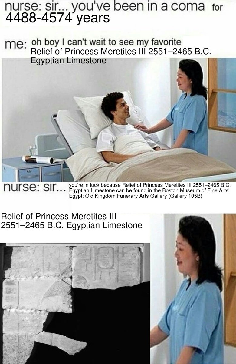 Relief of Princess Meretites III 2551–2465 B.C. Egyptian Limestone