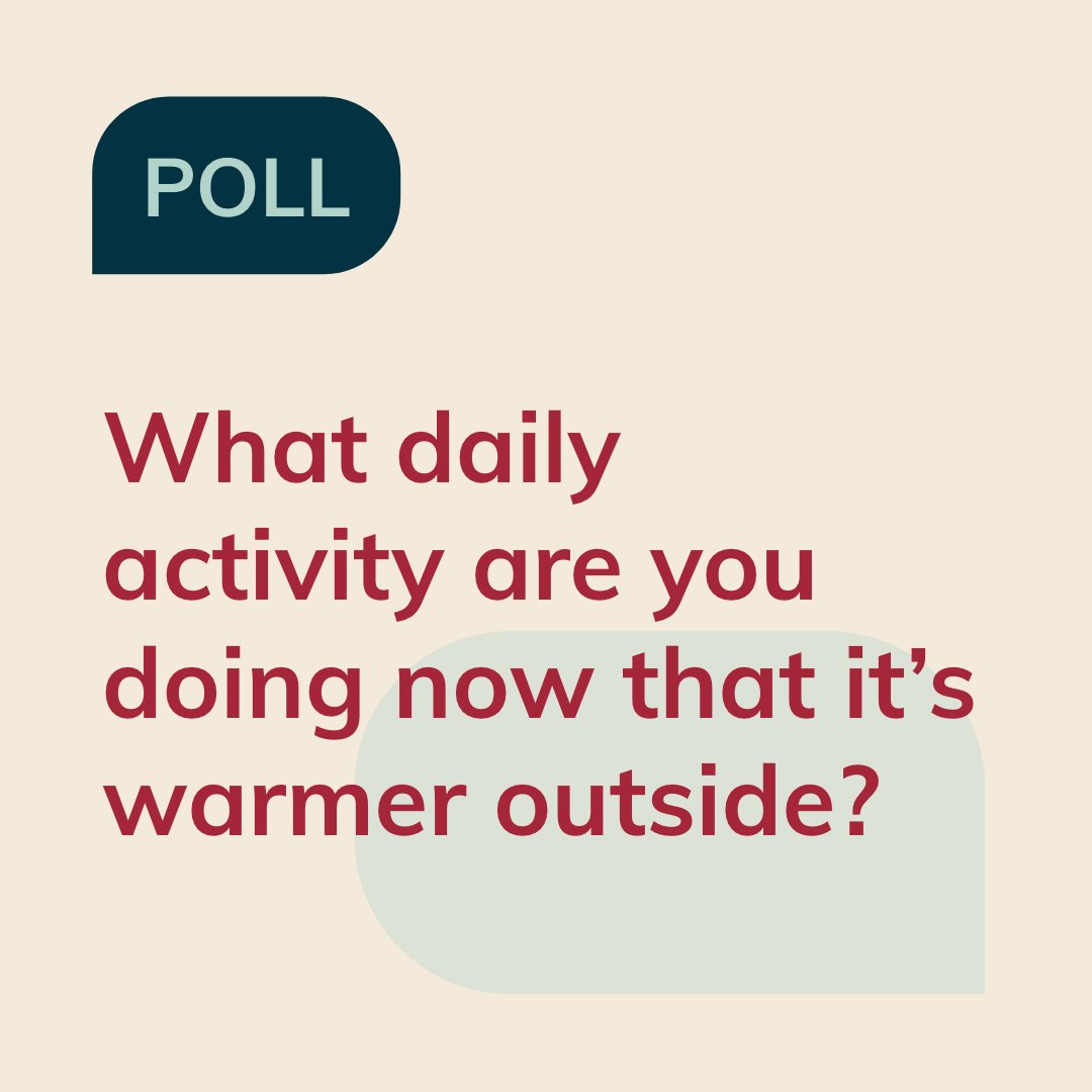 SpinningBabies's tweet image. POLL: What daily activity are you doing now that it’s warmer outside?
.
#springpregnancy #springbaby #summerbaby #pregnancydailyactivities #dailyactivities #pregnancyjourney#prenatalstretch #pregnancysupport #prenatalsupport #relaxationtechniques #pregnancyrelaxation