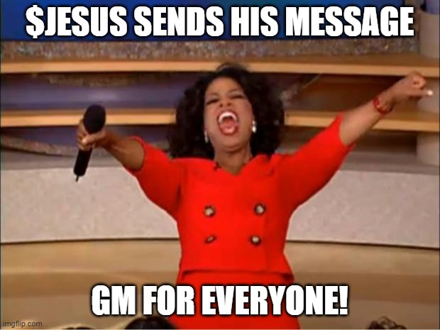 SolJesusCoin's tweet photo. $JESUS GM'S FOR EVERYONE https://t.co/C0prRXPdqB