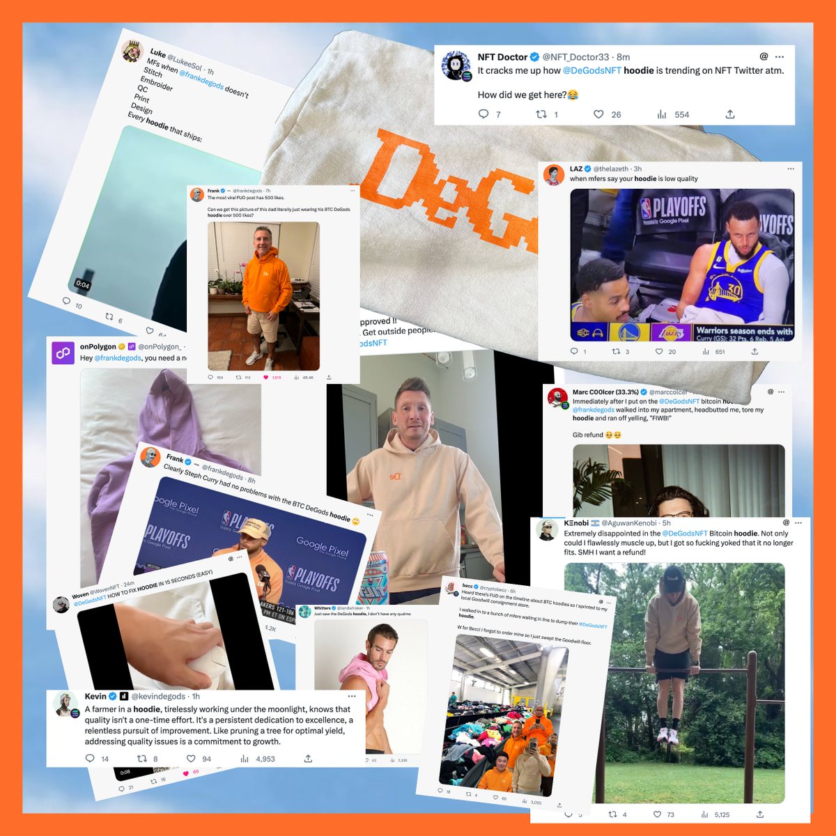 For context, I own and operate a custom USA-based merch business. I work with elite teams, and brands and do this for a living. I have never seen so much engagement around a hoodie: post-launch

This level of commercialization of a product, after it ships, is on another level 👏
