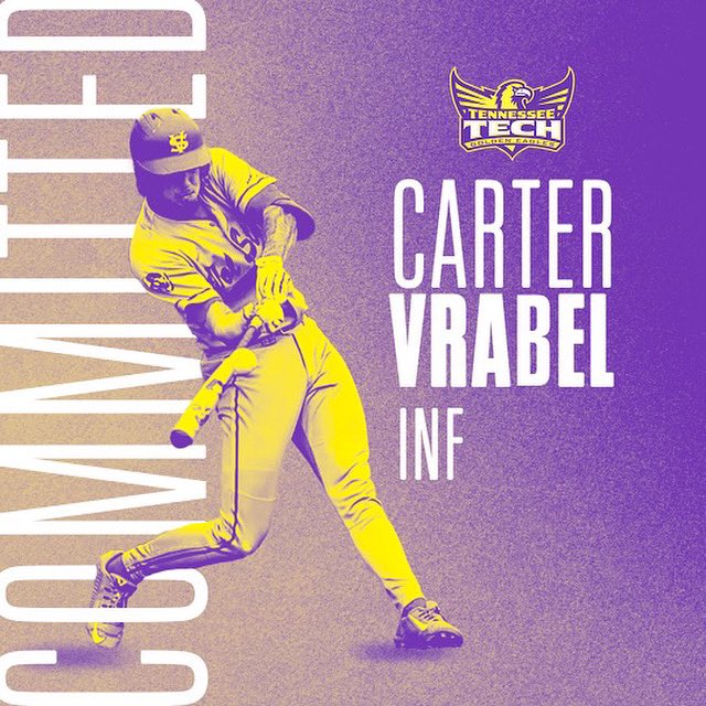 Carter Vrabel (@cv1and_only) on Twitter photo I want to thank God and my Family for everything they have given me. Also I want to thank <a href="/CoachMcGuire26/">Jim McGuire</a> for believing in me and giving me a shot to continue to do what I love most, with that being said I will be continuing my Academic and Athletic career at Tennessee Tech. I want to thank God and my Family for everything they have given me. Also I want to thank <a href="/CoachMcGuire26/">Jim McGuire</a> for believing in me and giving me a shot to continue to do what I love most, with that being said I will be continuing my Academic and Athletic career at Tennessee Tech.