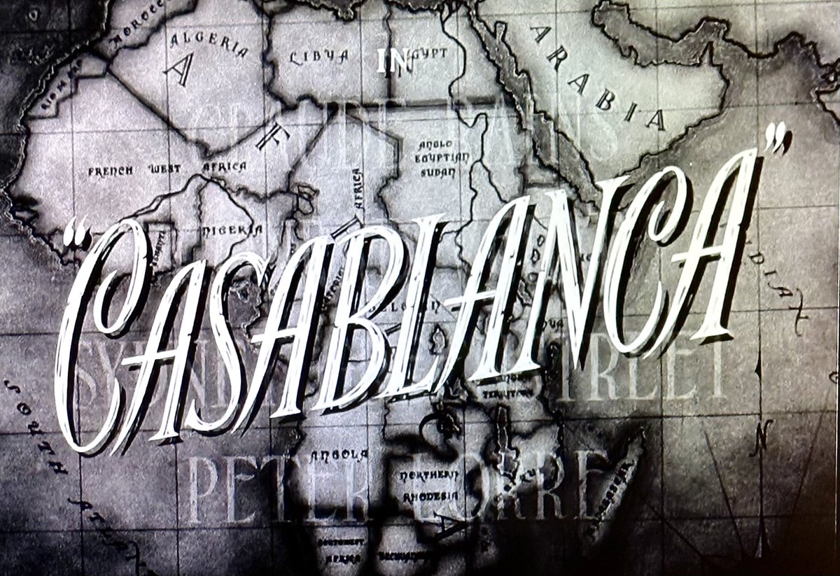 It’s that movie 

#TCMParty #Casablanca