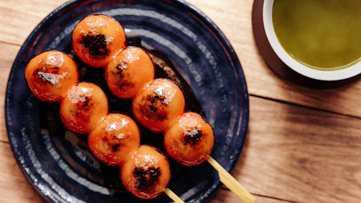 みたらし団子🍡 #blender