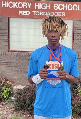 🎉 Congratulations to Kwan Oates, the state champion in triple jump representing Hickory High! 🥇🔥 Your hard work and dedication have paid off, and your talent has shined brightly on the track. 🏆 Keep soaring to new heights and inspiring others with your incredible skills! 🙌