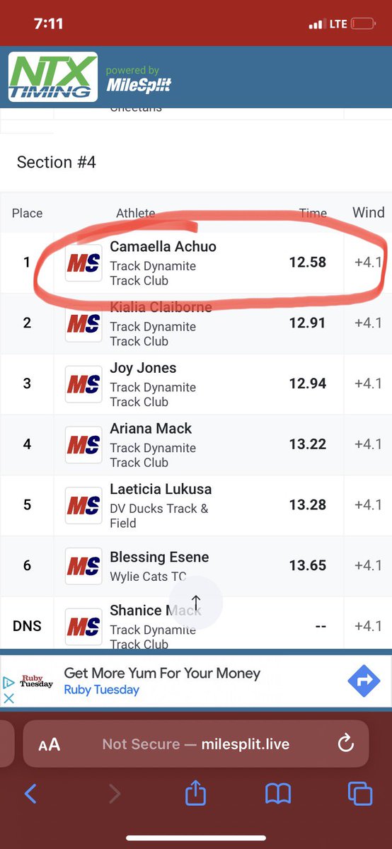 Camaella3's tweet photo. ❗️NEW PRs❗️what a successful meet at the track dynamite innovational 
🖤❤️ @RossumCoach https://t.co/WYlwrZxa9F