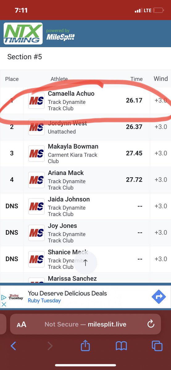 Camaella3's tweet photo. ❗️NEW PRs❗️what a successful meet at the track dynamite innovational 
🖤❤️ @RossumCoach https://t.co/WYlwrZxa9F