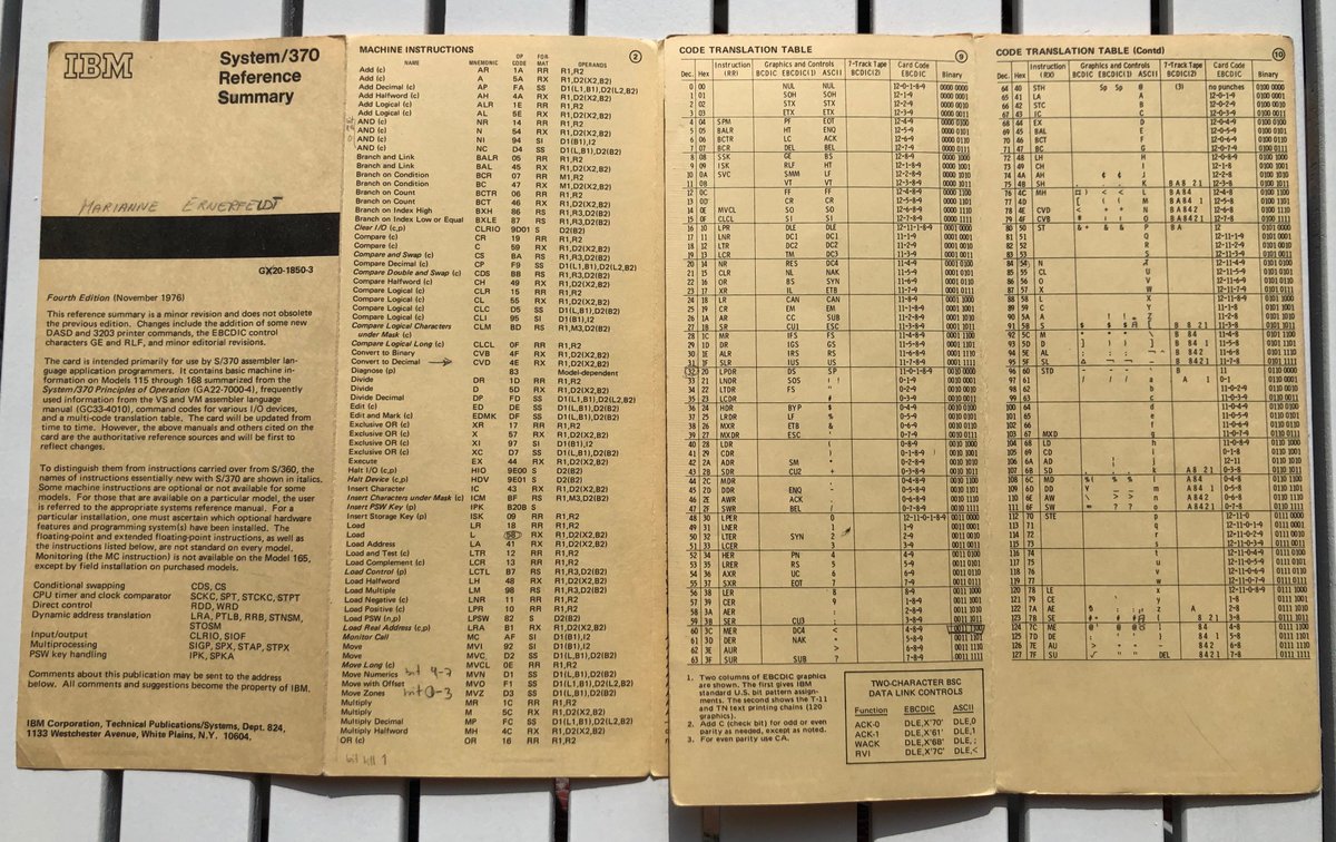 stephanefr's tweet photo. One of the little gems that you can find on the internets :

/Programming in 1969
An interview with a pioneer (my mum)/
(mum of @ernerfeldt)

https://t.co/TvfML4RkuF
#WomenInComputing #retrocomputing #retrogeeks #IBM #IBM360 #programming #assembler #assembly https://t.co/KmrJaeOvxX