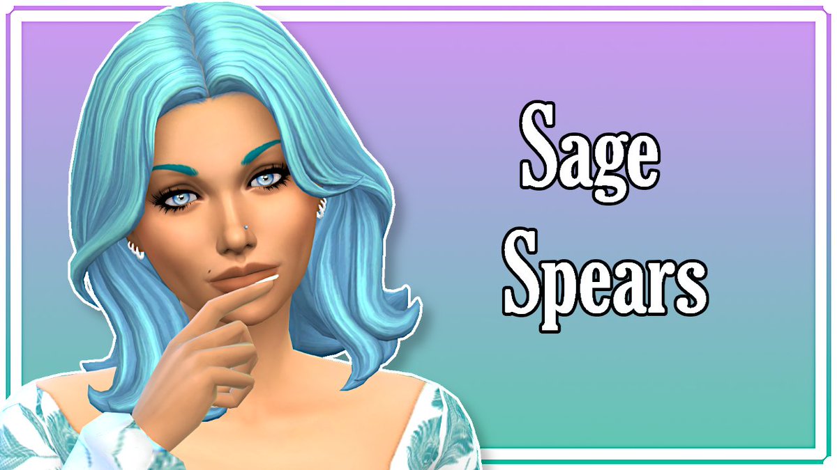 FashionistaSims 😘 on Twitter "The Sims 4 Create A Sim Sage Spears 💚