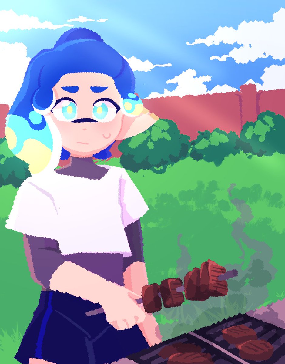 autism be damned my boy can work a grill

#splatoonoc