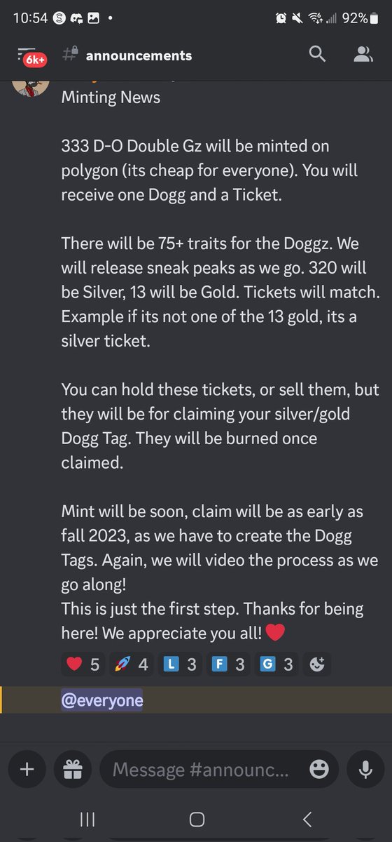 AarynEh3Dadz's tweet photo. Hey Guys?

You like free things?

What about a free mint, with a free appraised hand-made pendant? 

Only 333 of them. 

Its our OG collection.

Doubt us if you want.

@D_O_DoubleGz discord
https://t.co/l5iJ6he0Do

#NFTCommmunity
#Polygon
#Web3
#WeSerious
#KeepinItG https://t.co/Zbz3HjRpTE