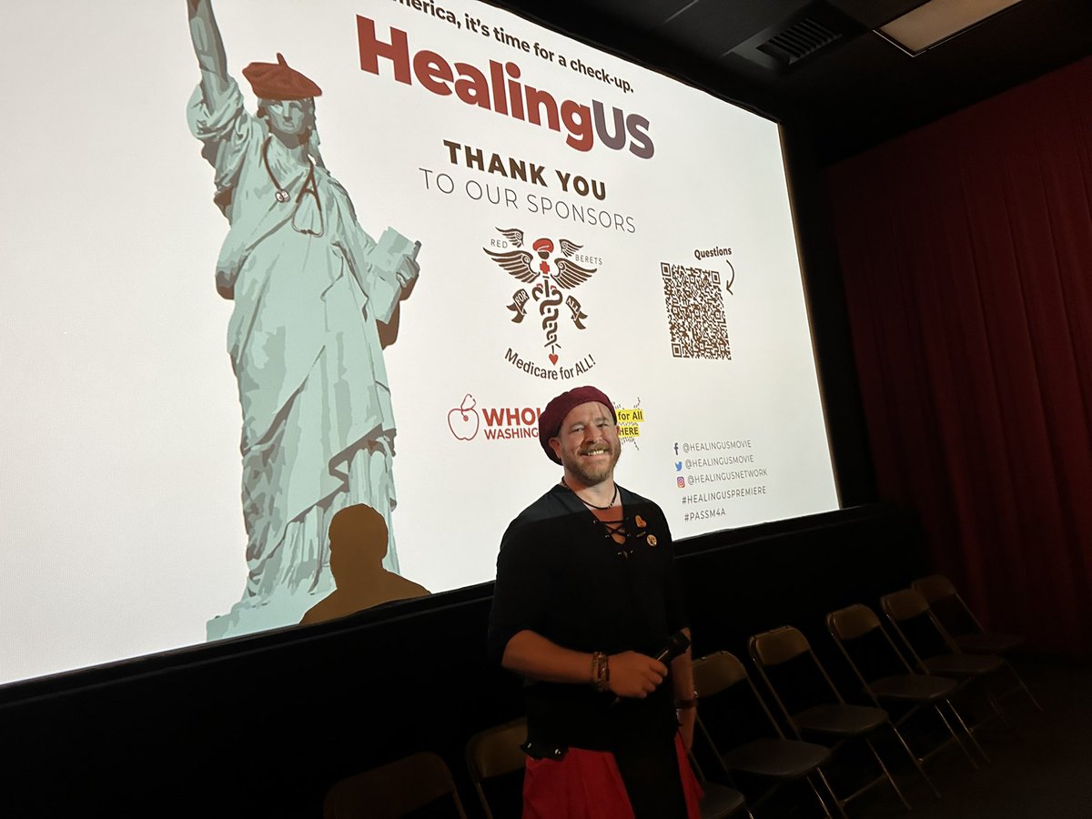 In seattle washington for a free screening of #HealingUs come join us.